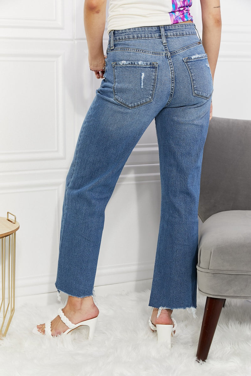 Melanie Kancan Crop Wide Leg Jeans