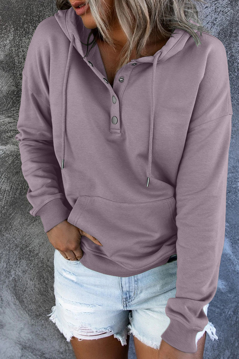 Robyn Dropped Shoulder Long Sleeve Hoodie with Pocket