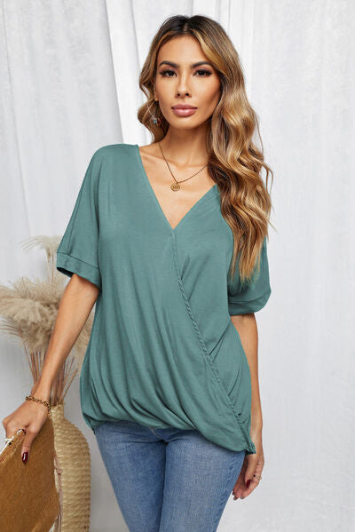 Trish Surplice Half Sleeve T-Shirt -- Deal of the day!!