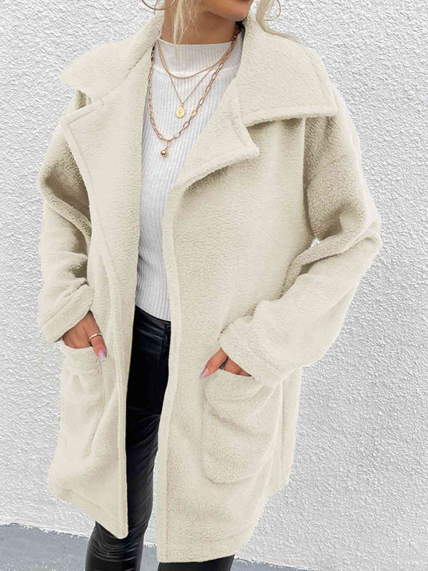 Villa Dropped Shoulder Coat with Pockets -- Deal of the day!