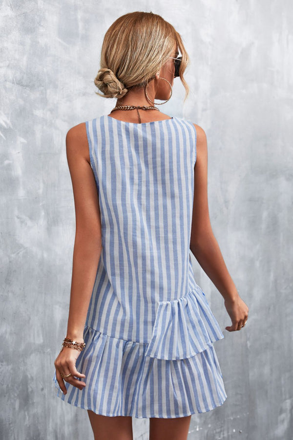 Emory Striped Layered Sleeveless Dress -- Deal of the day!