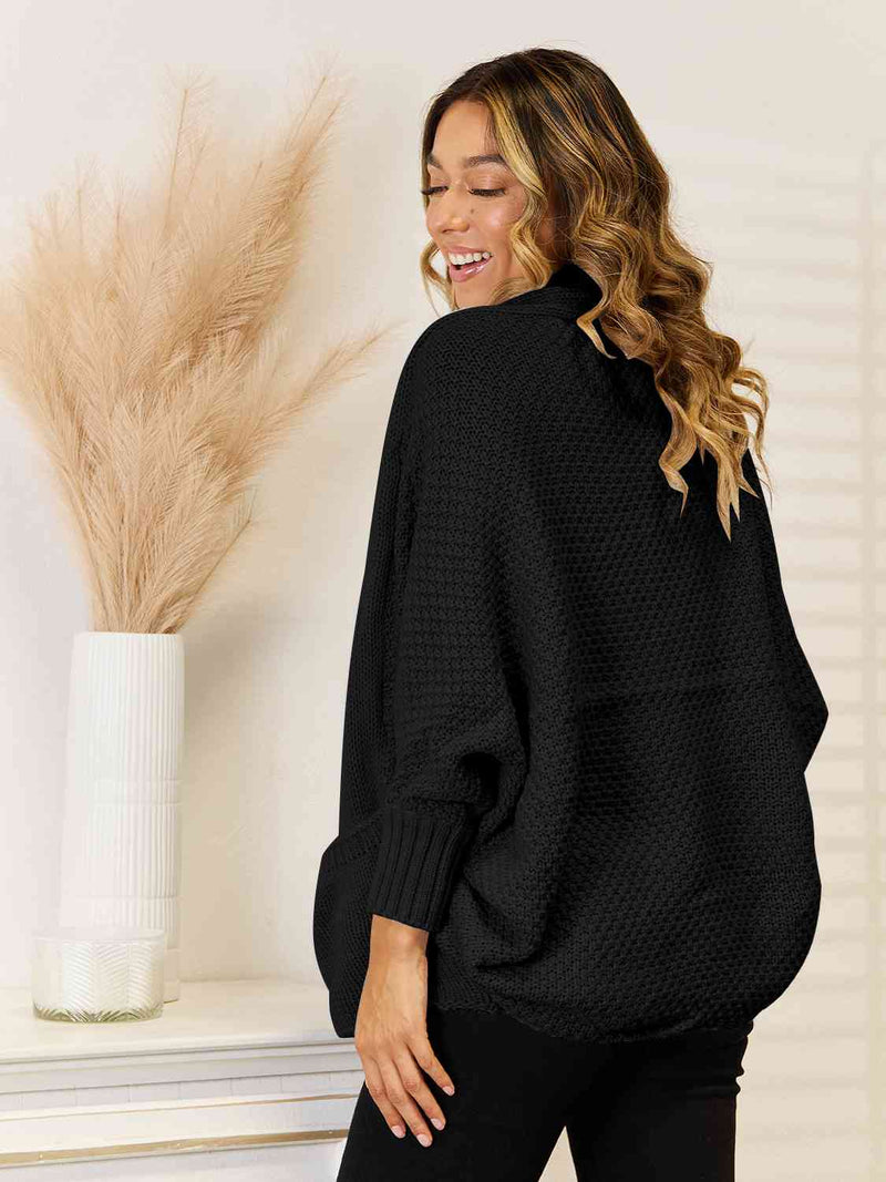 Pearl Open Front Cardigan with Pockets