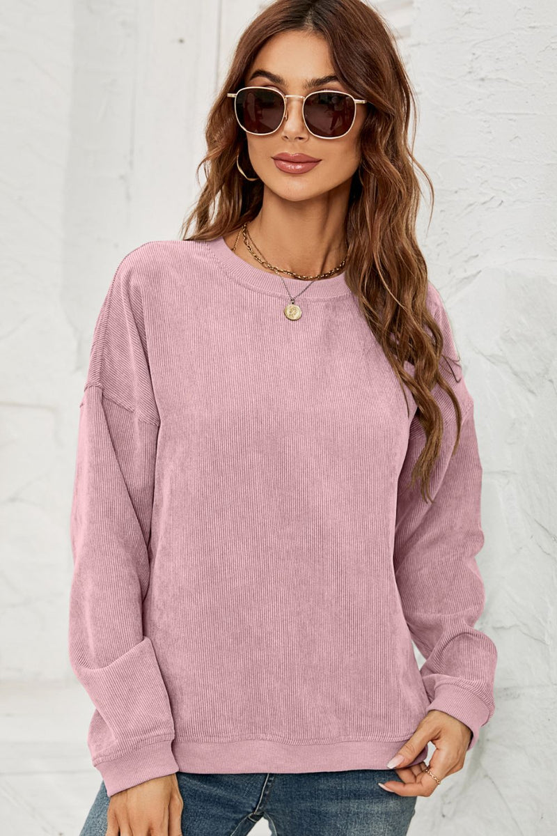 Romilly Dropped Shoulder Round Neck Sweatshirt
