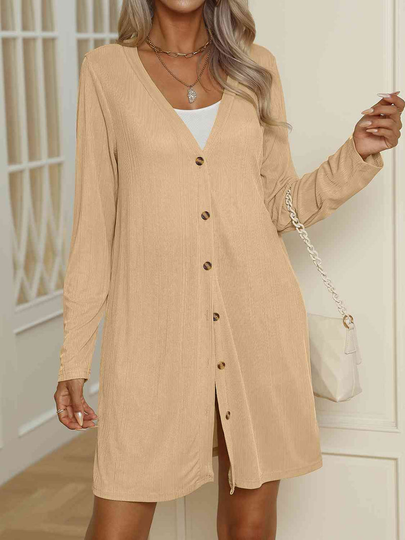 Molly V-Neck Button Up Long Sleeve Cardigan -- Deal of the day!