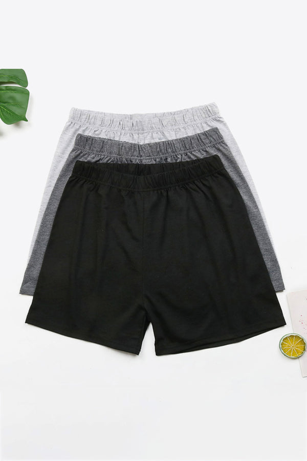 Layne 3-Pack Elastic Waist Shorts