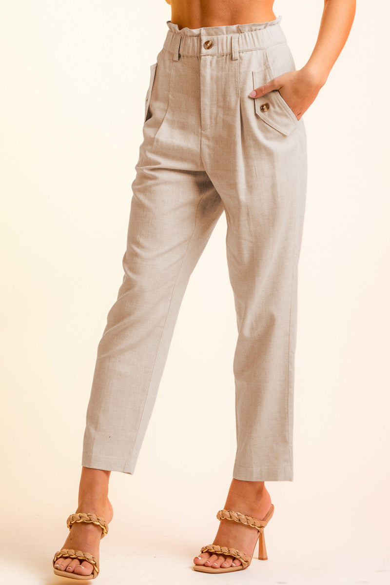 Lillia Side Button Long Pants