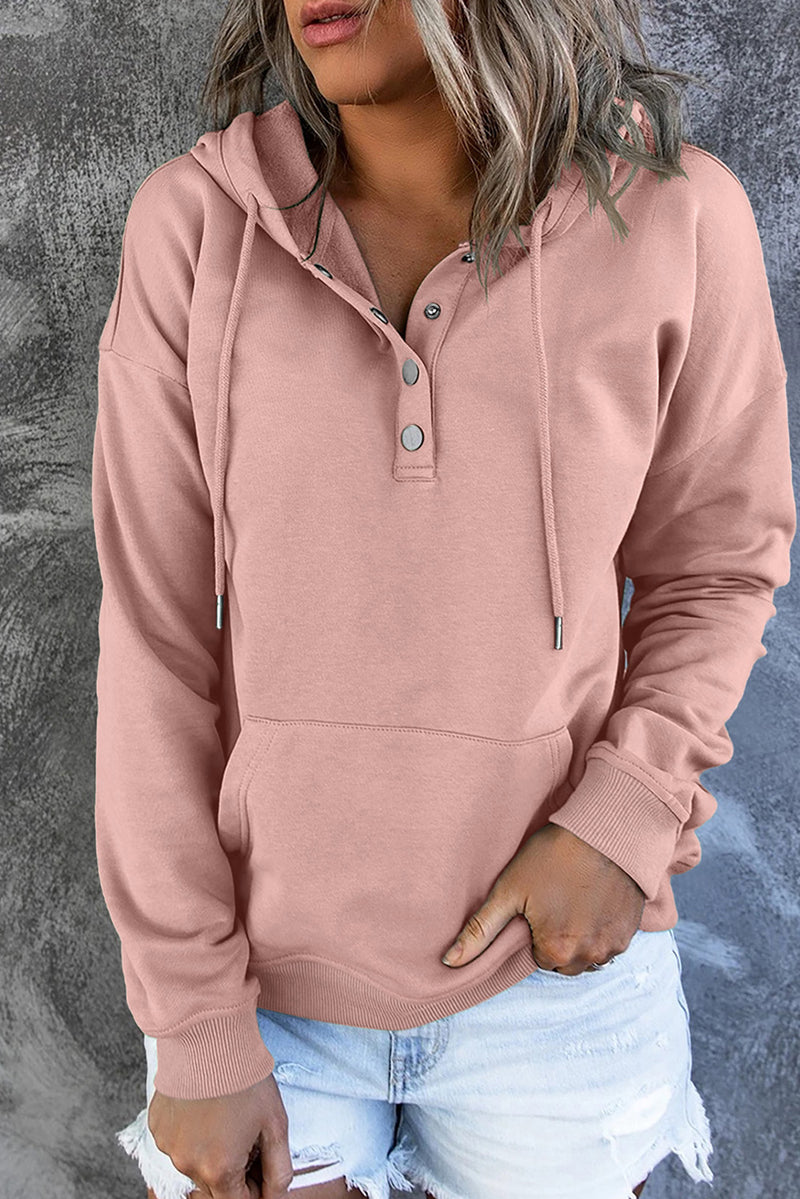 Robyn Dropped Shoulder Long Sleeve Hoodie with Pocket
