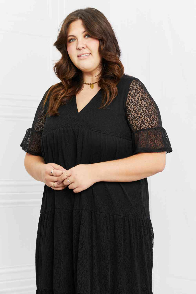 Marnie Lace Full Size Tiered Dress