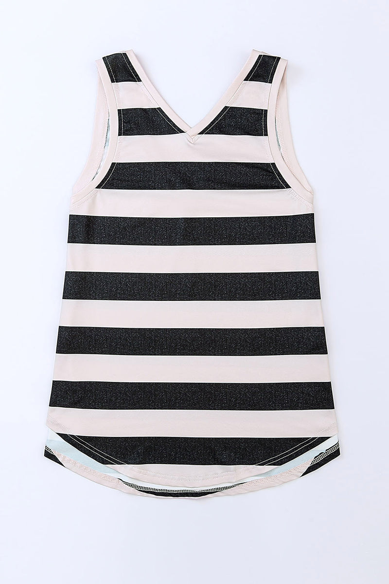 Terra Striped V-Neck Tank - Deal of the day!