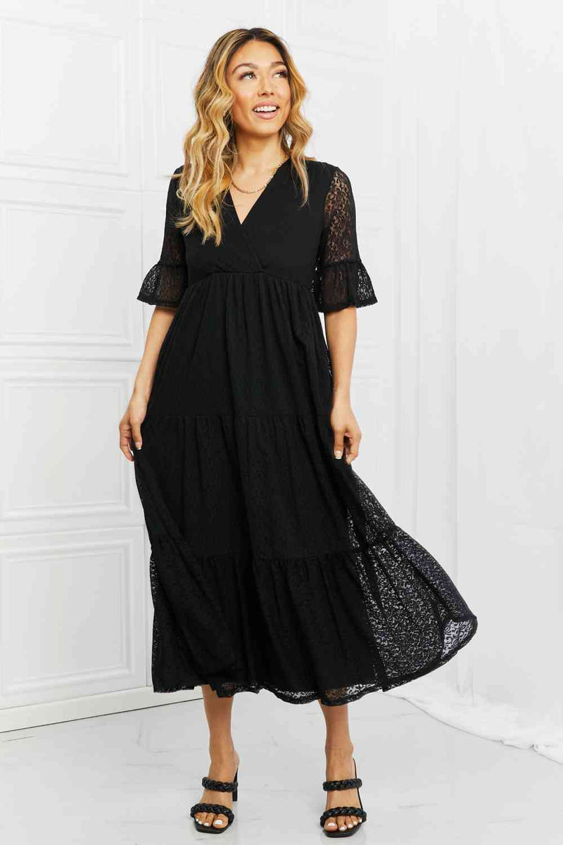 Marnie Lace Full Size Tiered Dress