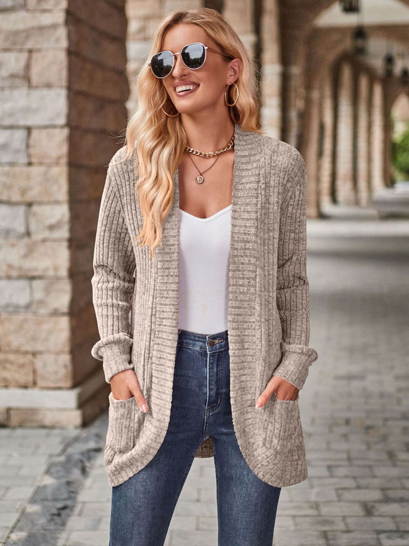 Madison Open Front Cardigan with Pockets