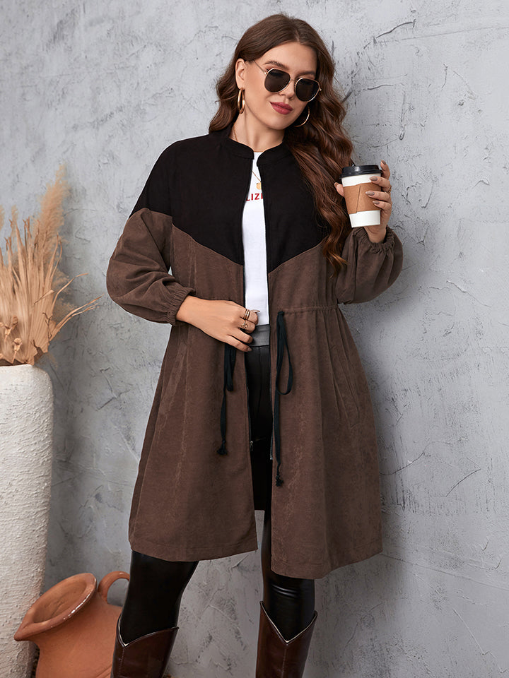 Coco Two-Tone Dropped Shoulder Trench Coat
