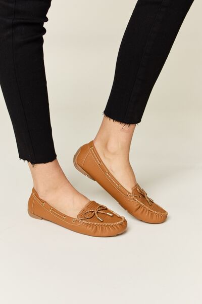 Oceane Bow Decor Flat Loafers -- Deal of the day!