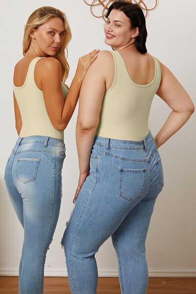 Narissa Basic Bae Full Size Square Neck Sleeveless Bodysuit