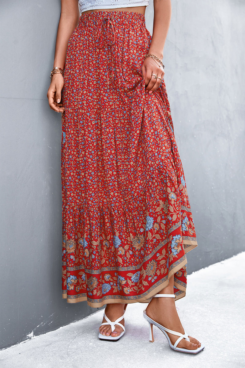 Kelsey Floral Tied Maxi Skirt