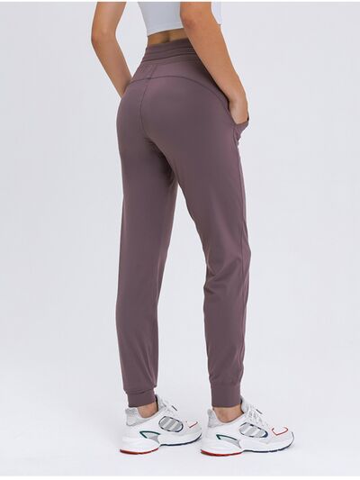 Jalena Double Take Tied Joggers with Pockets