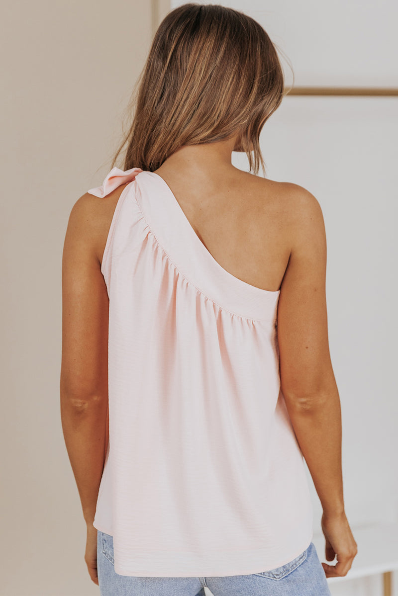Luna Tied One-Shoulder Blouse - Deal of the Day!