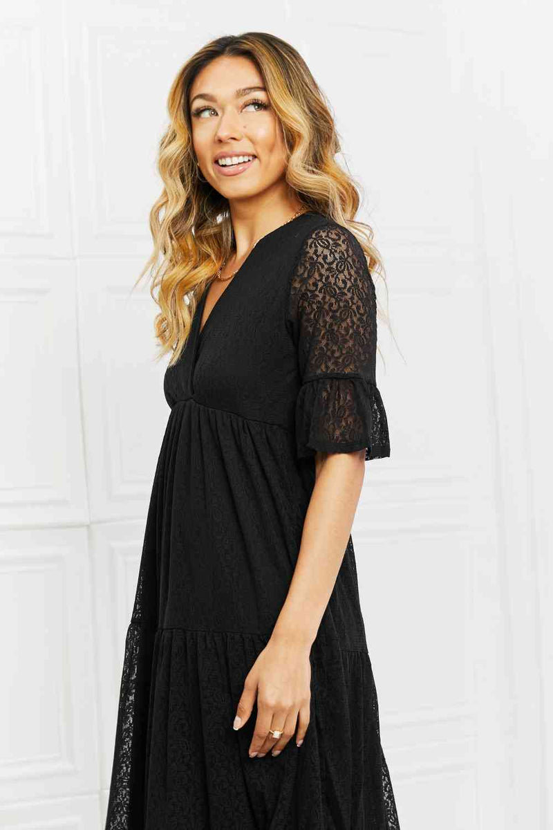Marnie Lace Full Size Tiered Dress