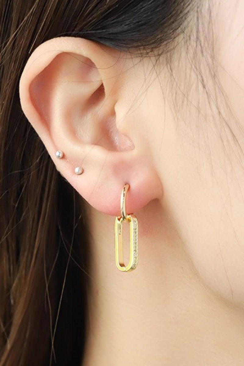 Gabriella Geometric Copper Earrings