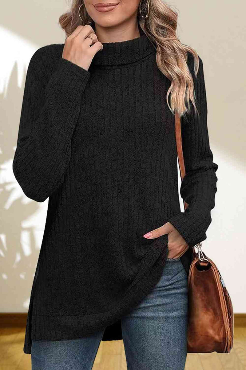 Melinda Turtleneck High Low Top - Deal of the day!