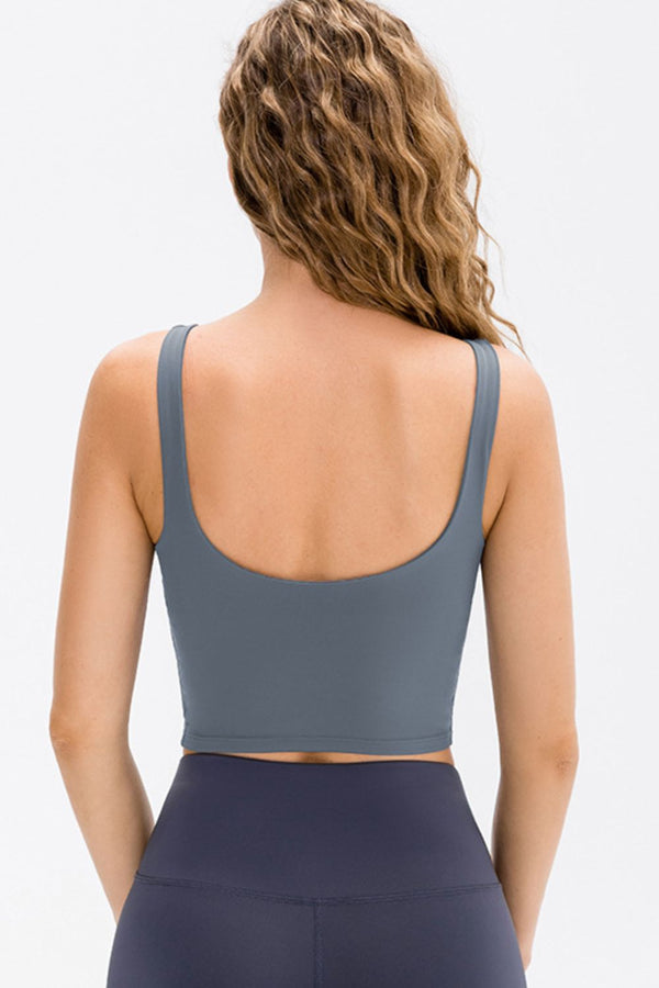 Corrine Cropped Scoop Neck Active Tank Top- Deal of the Day!