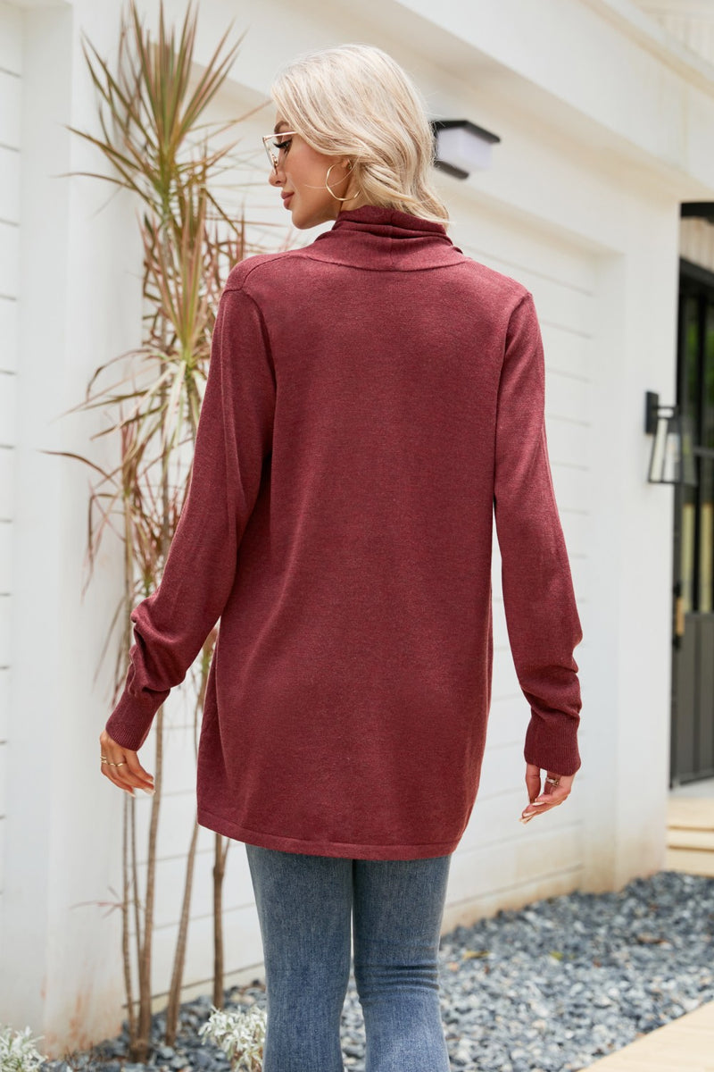 Hazell Open Front Long Sleeve Longline Cardigan - Deal of the day!