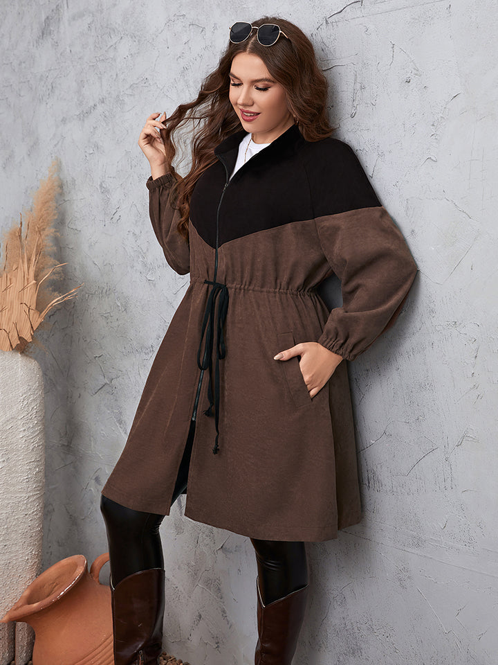 Coco Two-Tone Dropped Shoulder Trench Coat
