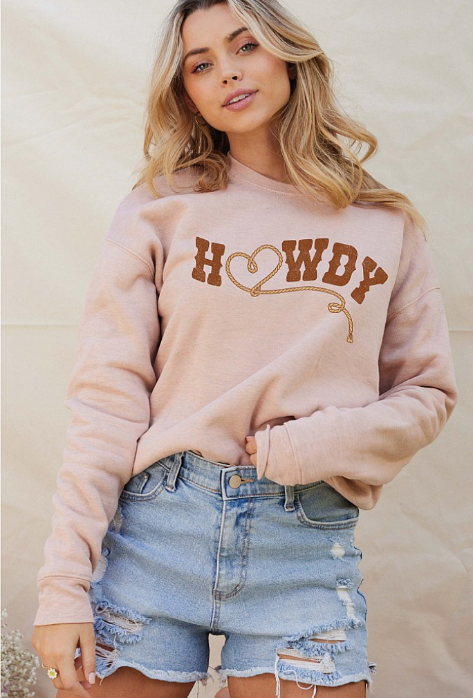 Howdy Graphic Sweatshirt(Preorder)