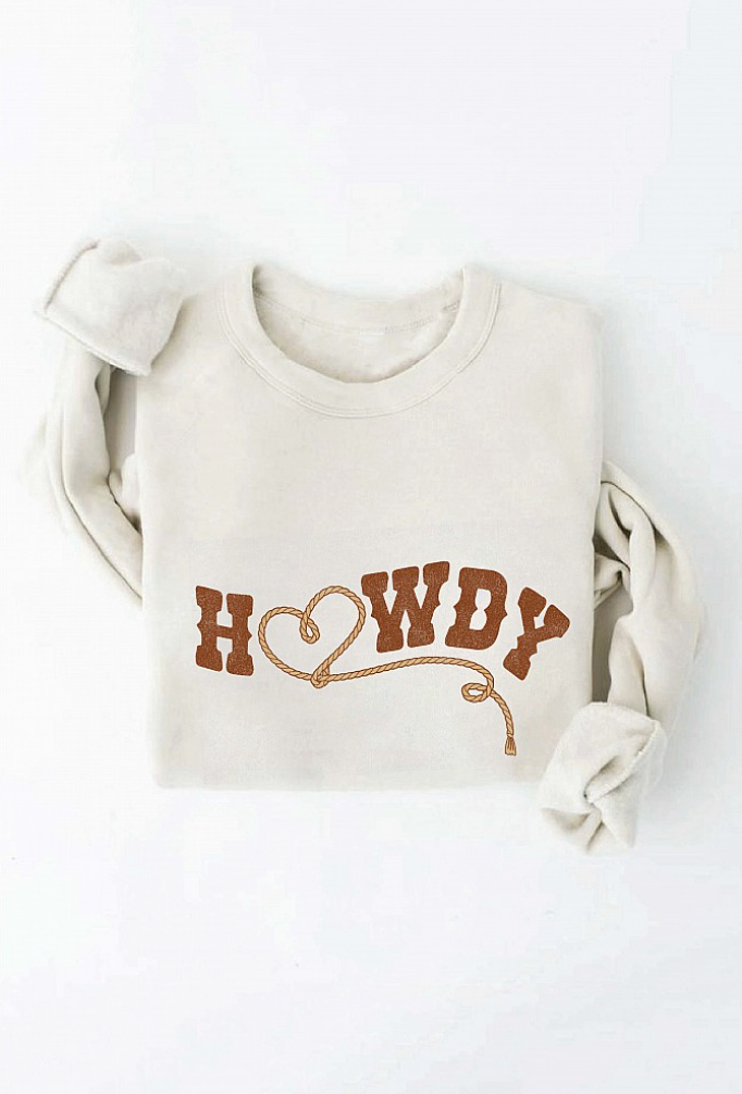 Howdy Graphic Sweatshirt(Preorder)