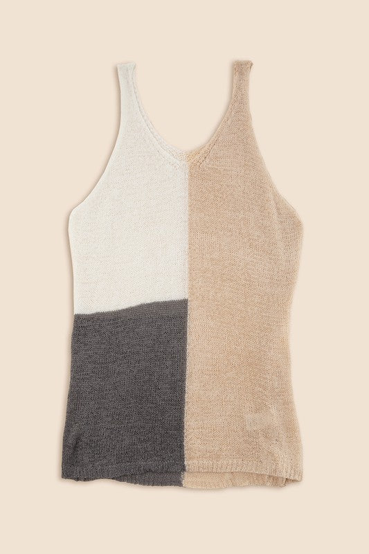 Maurice Color blocked cami top