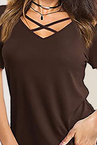 Ravene Crisscross Short Sleeve T-Shirt