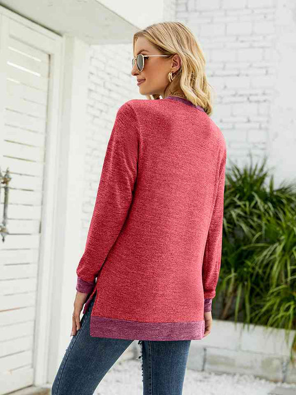 Colby Round Neck Long Sleeve Blouse