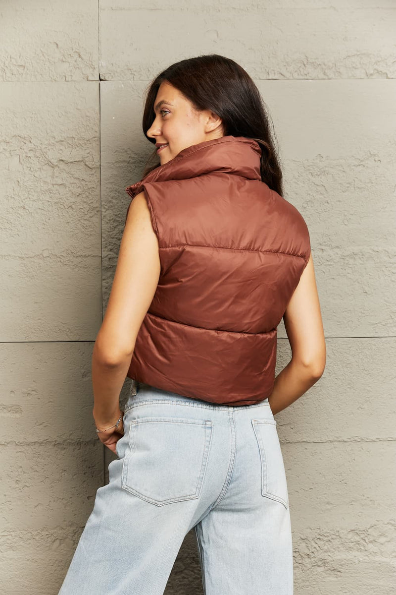 Tamra Zip-Up Drawstring Puffer Vest