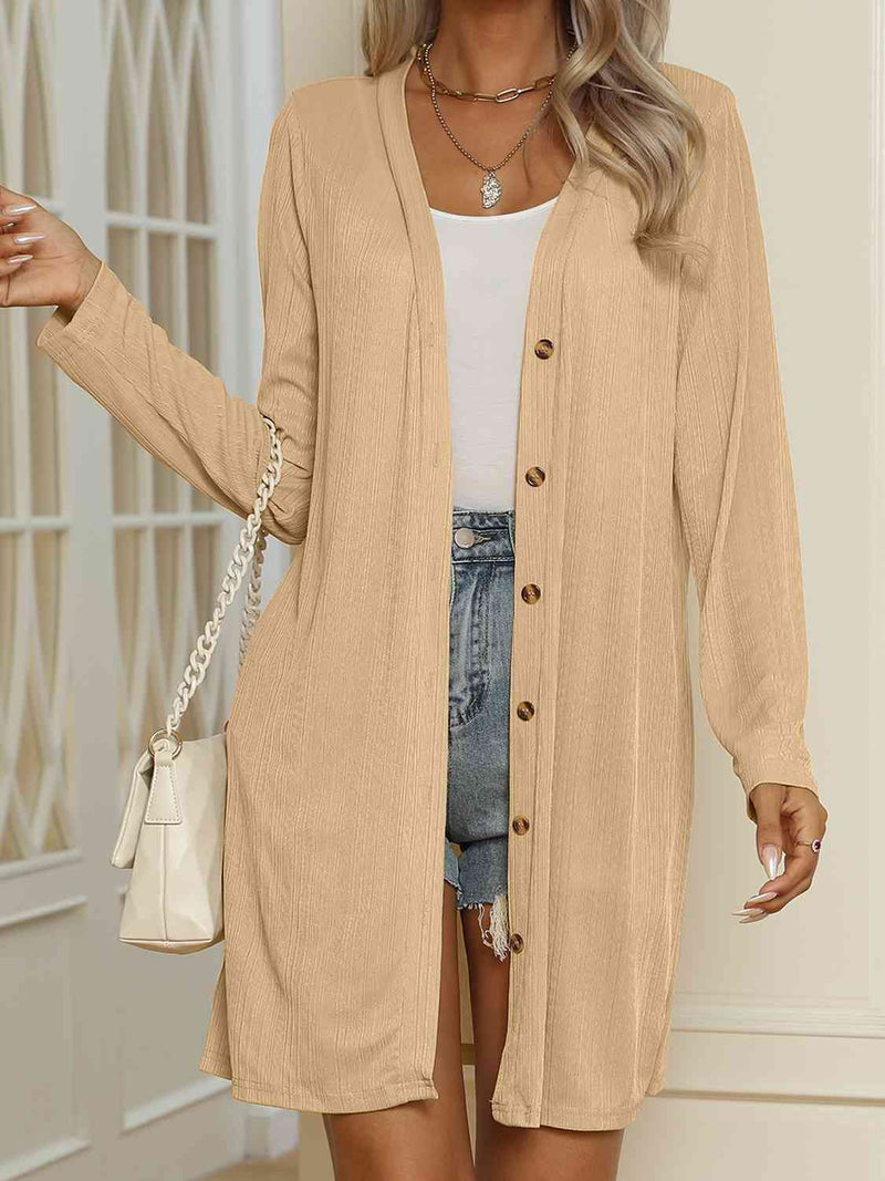 Molly V-Neck Button Up Long Sleeve Cardigan -- Deal of the day!