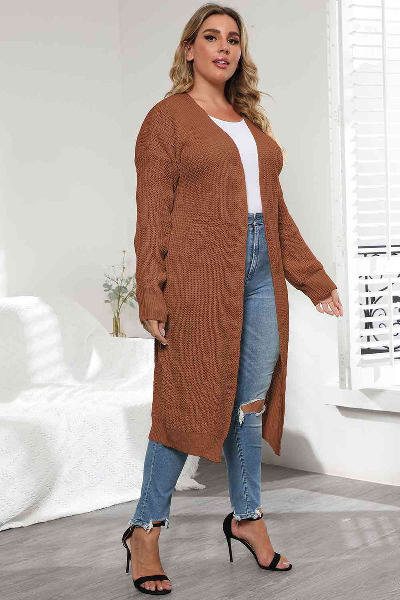 Kiera Plus Size Open Front Long Sleeve Cardigan -- Deal of the day!