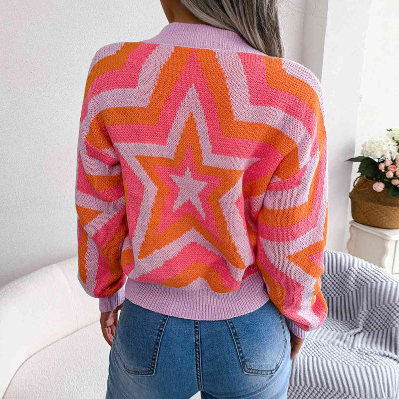 Rachelle Star Round Neck Sweater