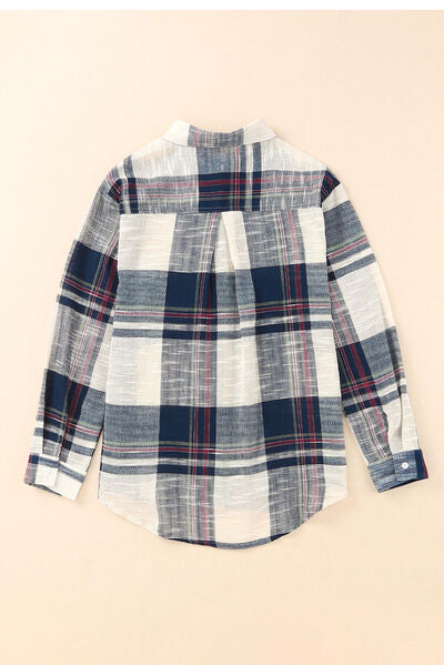 Melinda Plaid Button Up Long Sleeve Shirt -- Deal of the day!