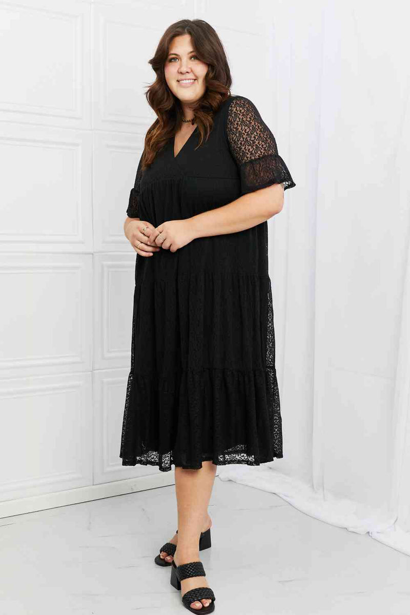 Marnie Lace Full Size Tiered Dress