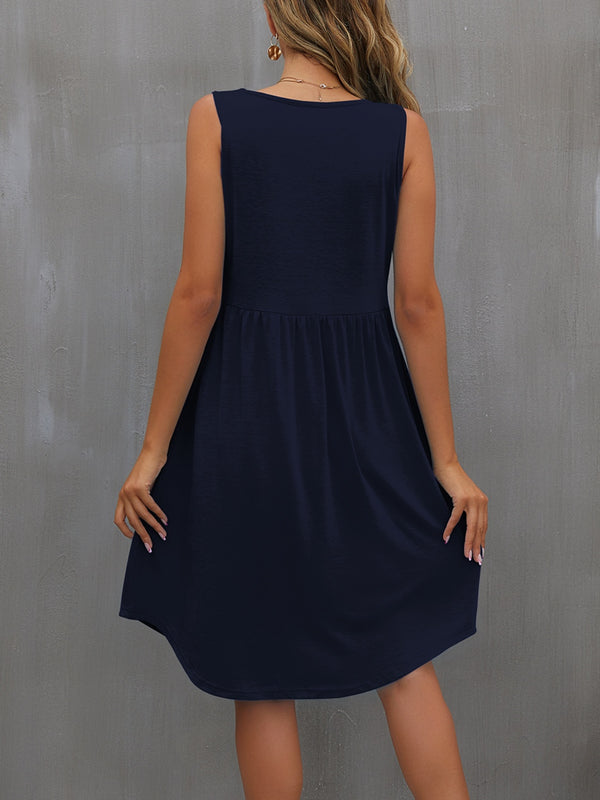 Tristan Round Neck Wide Strap Dress -- Deal of the day!