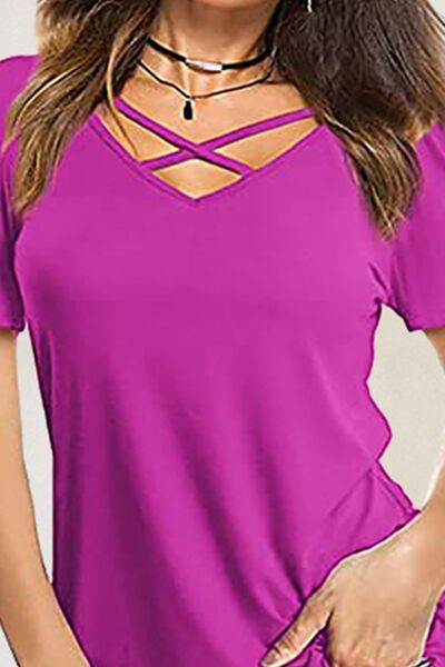 Ravene Crisscross Short Sleeve T-Shirt