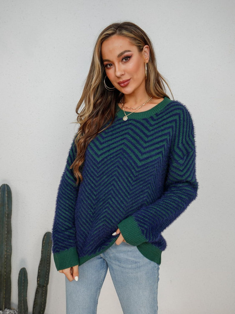 Maren Round Neck Long Sleeve Sweater