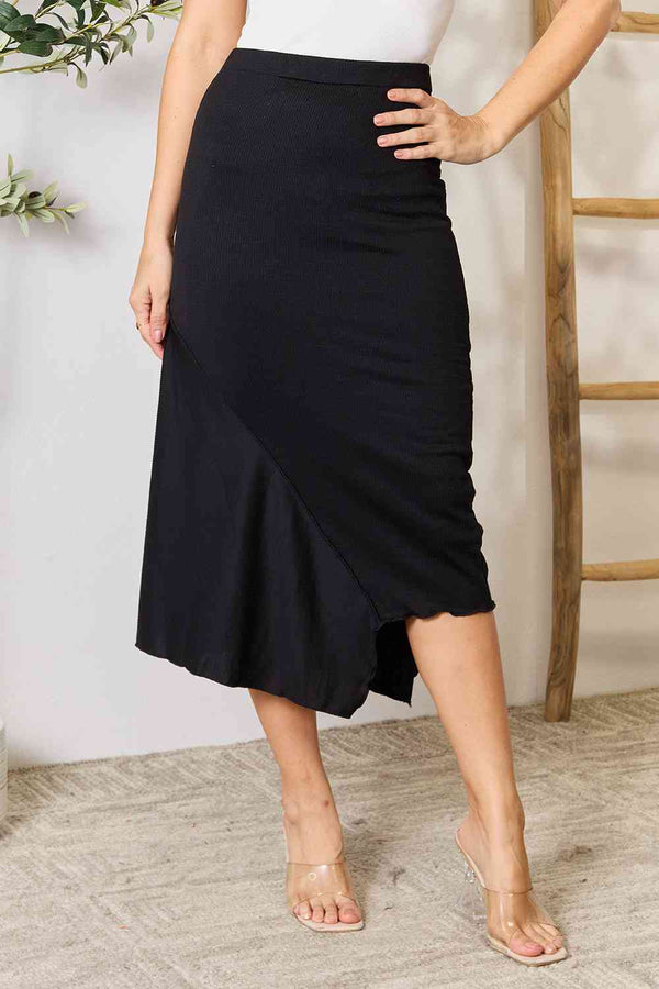 Krisha  Full Size High Waist Midi Skirt