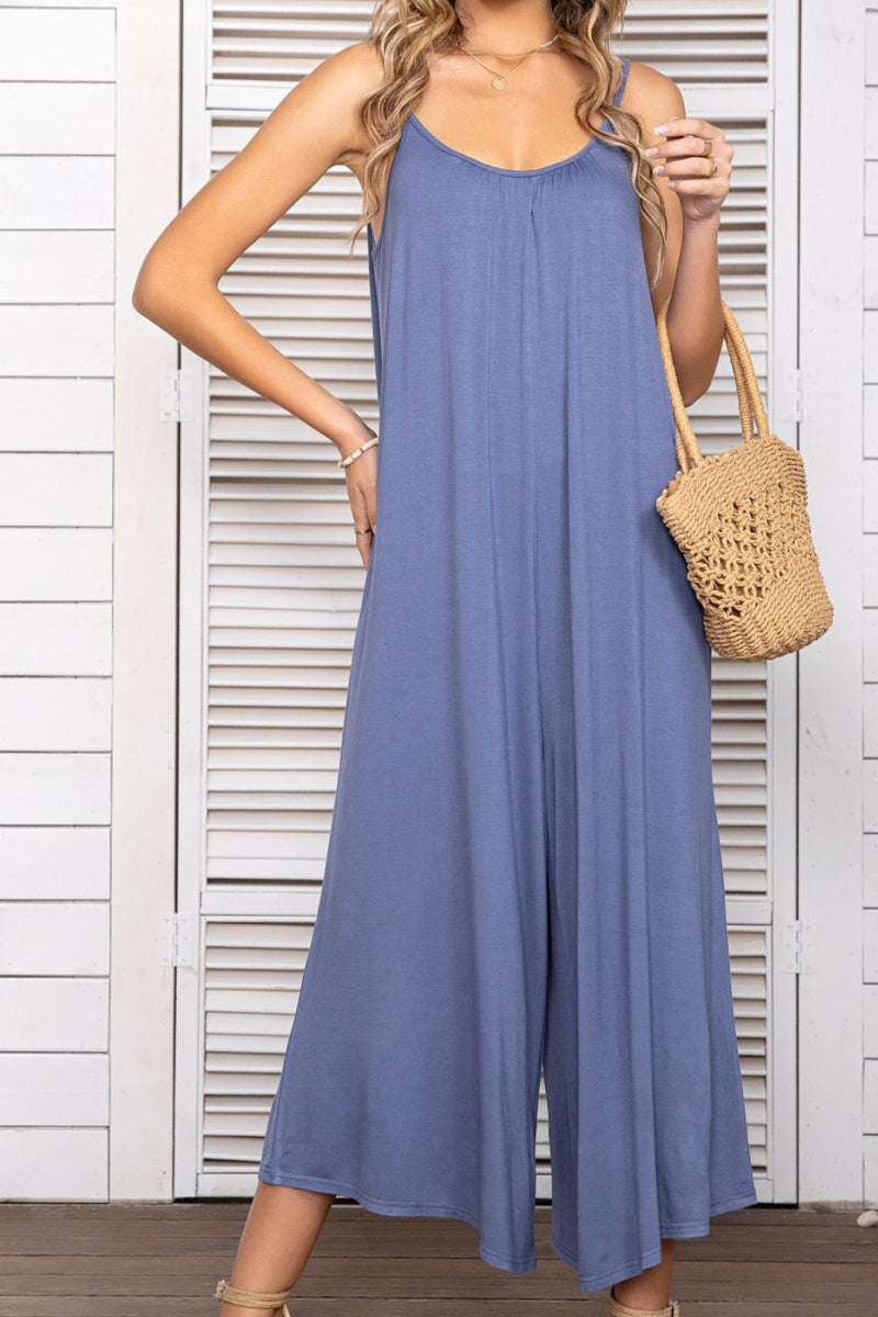 Santana Spaghetti Strap Scoop Neck Jumpsuit -- Deal of the day!