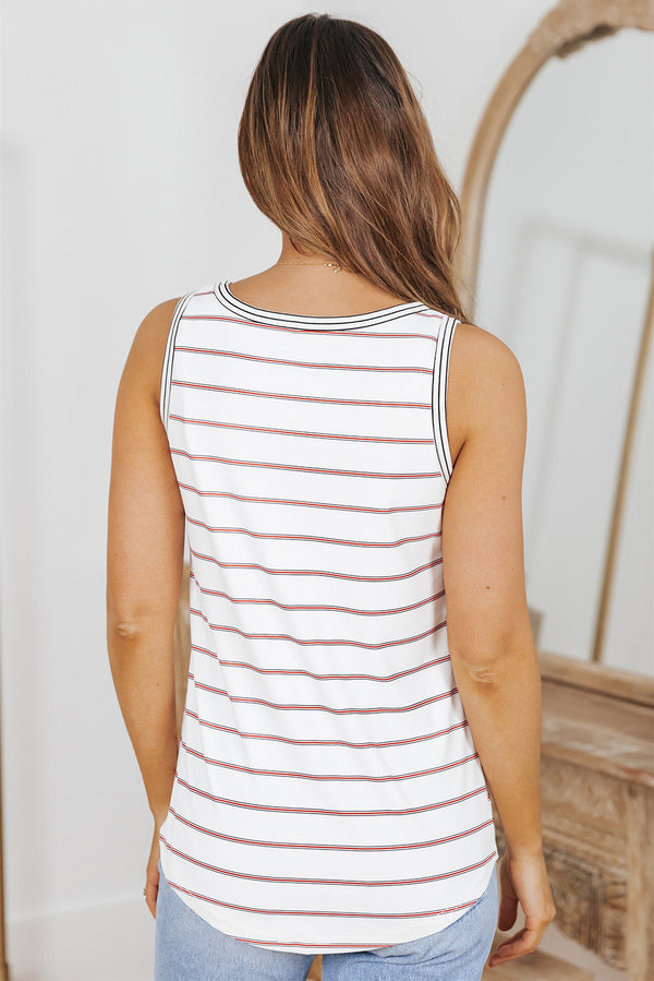 Oakley Striped Buttoned Tank - deal of the day!