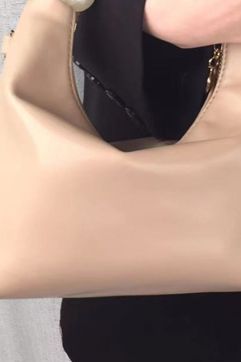 Jayde PU Leather Pearl Handbag