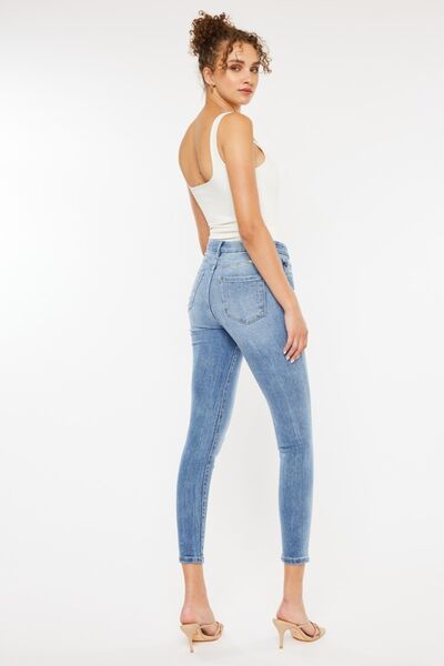 Audra High Waist Cat's Whiskers Skinny Jeans