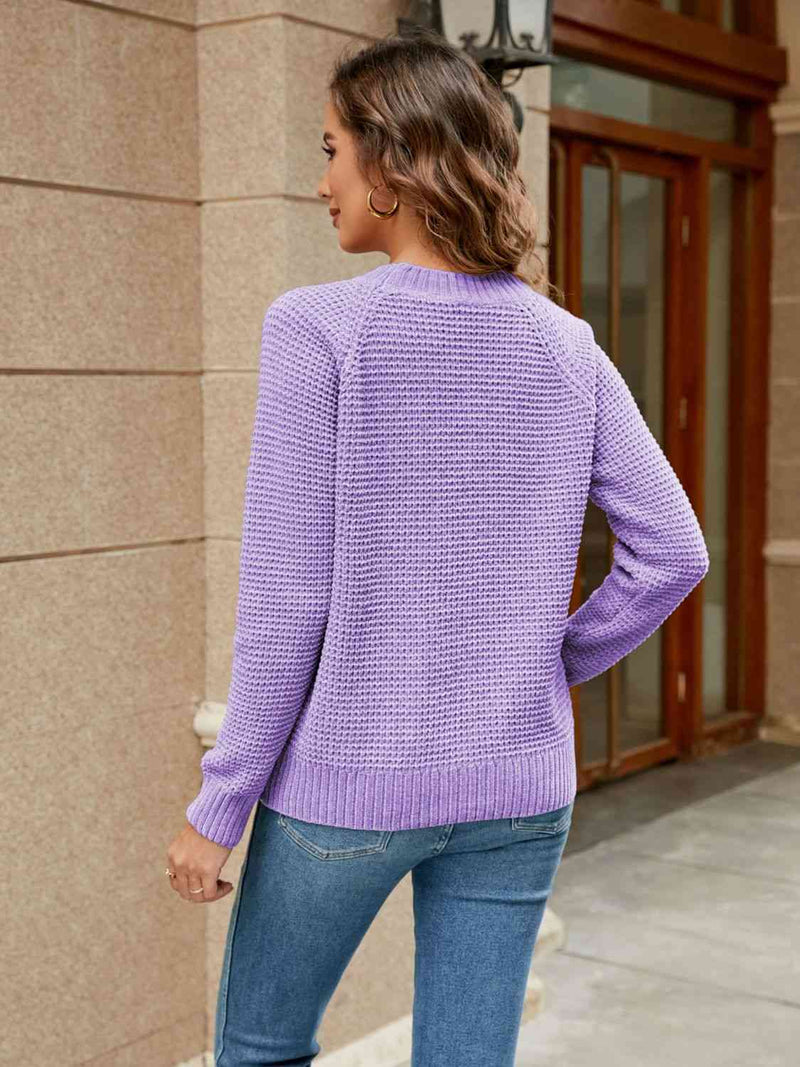 Dakota Round Neck Raglan Sleeve Sweater